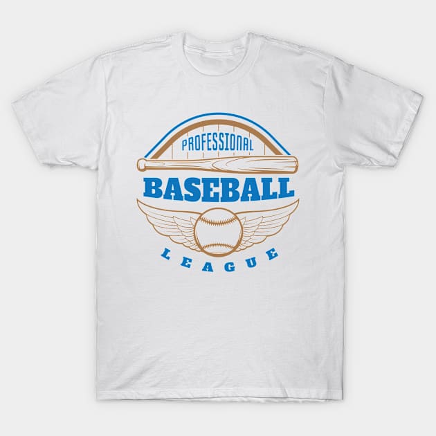 Professional baseball league T-Shirt by gold package